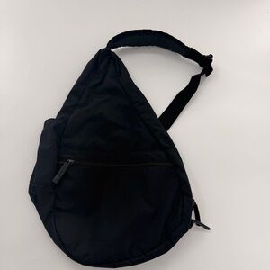 L.L. Bean AmeriBag Healthy Backpack Black Sling Bag One Shoulder Strap GA32